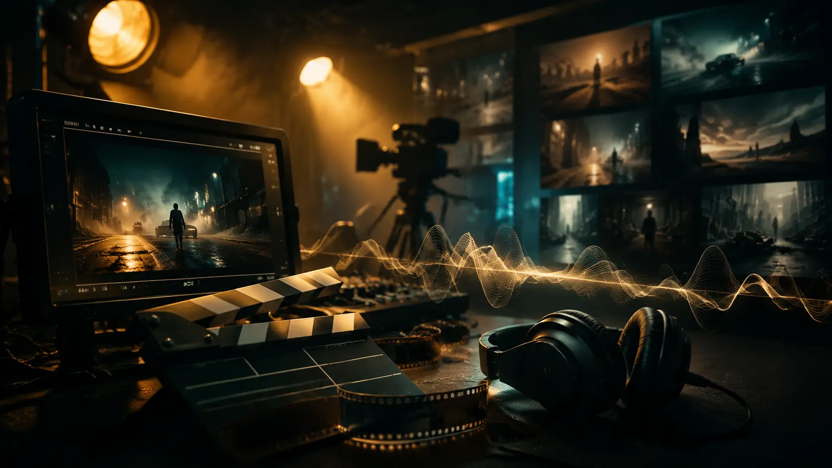 Mood-matched cues for scenes, trailers, and revisions